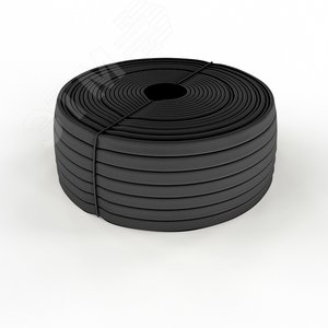 Трубка кембрик ТВ-40 ПВХ черный,  3 мм, REXANT