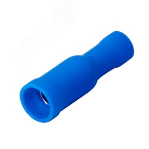 Разъем штекерный изолир гнездо 4 мм 1.5-2.5 кв мм (РШи-м 2.5-4 РШИм 2-5-4 ) синий, REXANT