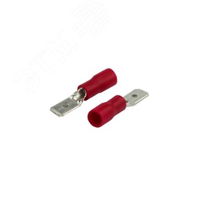 Клемма плоская изолир РПи-п 1.5-(4.8) РПИп 1,25-5 штекер 4.8 мм 0.5-1.5 кв мм красная, REXANT