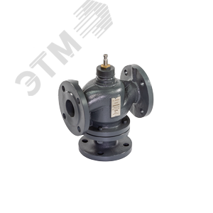 клапан регулирующий vf-3r pn16 dn 300 kvs990 t150, 3-х ход. смеш. седельный фланец чугун