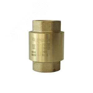 Клапан обратный NRV-R резьбовой PN25 DN 20 Т от-10C...+110 град. материал корпуса латунь CW602N