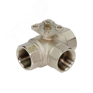 007-7416 Кран шаровой латунь со спускником 1013 EURO НИКЕЛЬ ДУ 15 РУ40 ВР G1/2 БАБОЧКА ПОЛНОПРОХОДН (Ридан)