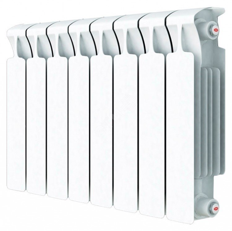 Радиатор биметаллический секционный монолитный 350/100/6 боковое подключение