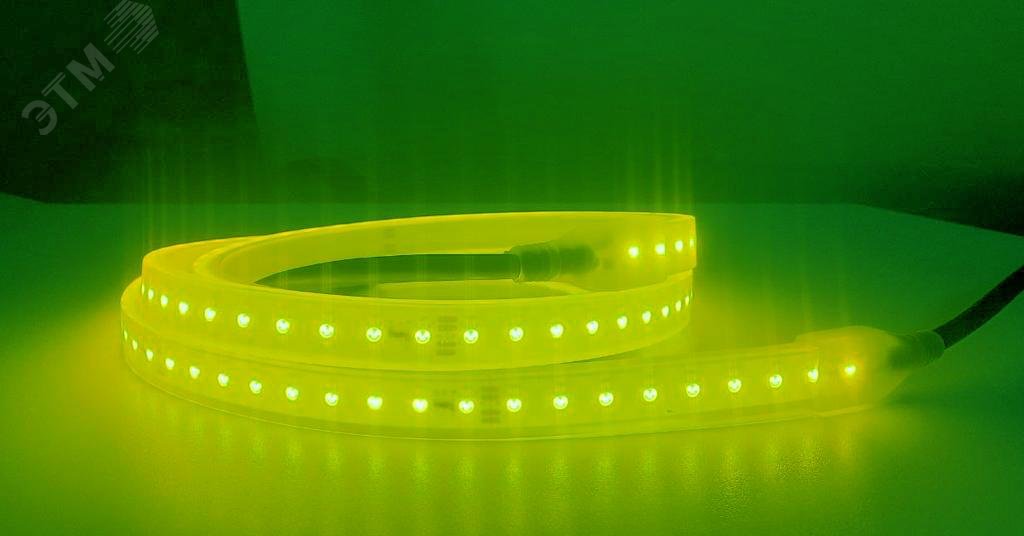 Светодиодная лента RSD РВ Ex, 15Вт/м, 127В, 1м, зеленая, кабель питания и соединения с каждой стороны до 300cм