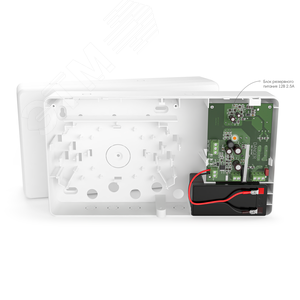 Блок резервного питания 12В 2.5А в корпусе под АКБ1,2Ач