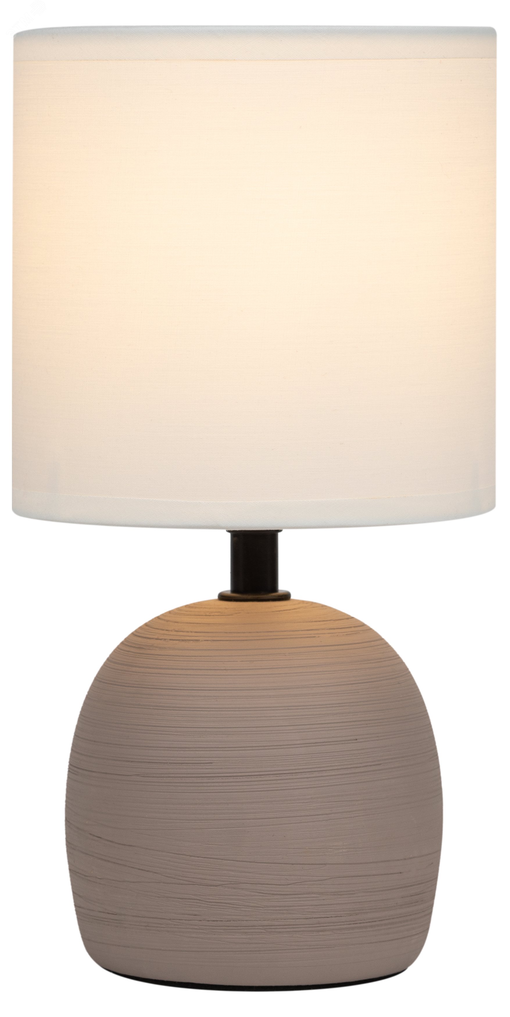 Настольная лампа Sheron 7044-503 1 х Е14 40 Вт керамика коричневая с абажуром