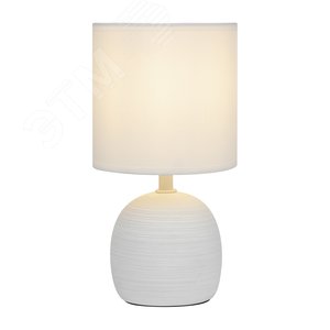 Настольная лампа Sheron 7044-502 1 х Е14 40 Вт керамика белая с абажуром