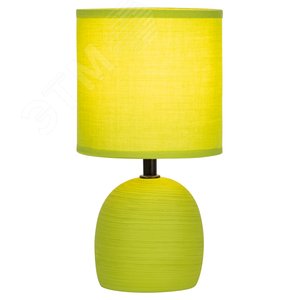 Настольная лампа Sheron 7067-503 Е14 40 Вт керамика салатовая с абажуром