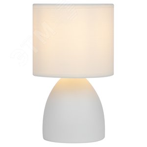 Настольная лампа Nadine 7042-502 1 х Е14 40 Вт керамика белая с абажуром