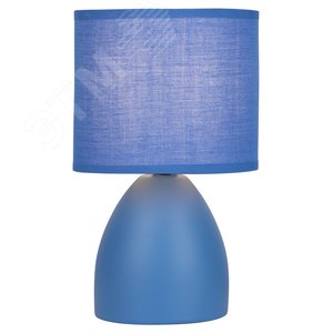 Настольная лампа Nadine 7047-503 1 х Е14 40 Вт керамика синяя с абажуром