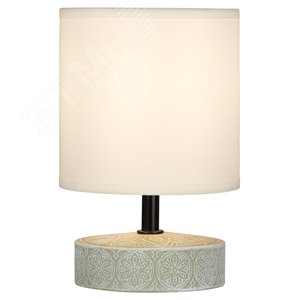 Настольная лампа Eleanor 7070-501 1 * Е14 40 Вт керамика бежевая, белая