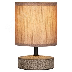 Настольная лампа Eleanor 7070-502 1 х Е14 40 Вт керамика кофейная