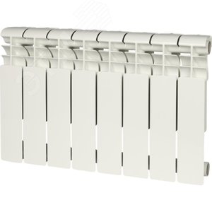 Радиатор биметаллический секционный 350/80/8 боковое подключение