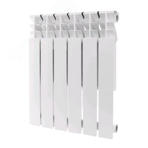 Радиатор алюминиевый секционный 500/96/6 боковое подключение