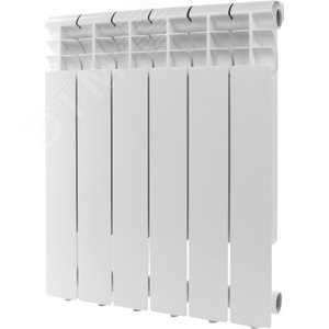 Радиатор алюминиевый секционный 500/80/4 боковое подключение