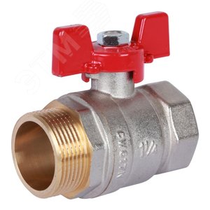 Кран шаровой 1 1/4 ВН/НР, ручка бабочка