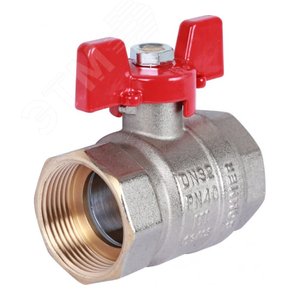 Кран шаровой 1 1/4 ВН/ВН, ручка бабочка