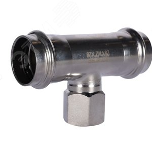 Тройник нержавеющая сталь 28 х 1/2' ВР, пресс