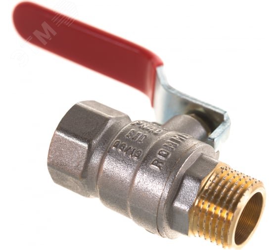 Кран шаровой 1/2 ВН/НР, ручка рычаг