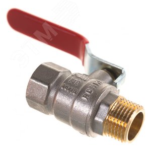 Кран шаровой 1/2 ВН/НР, ручка рычаг