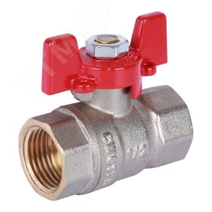 Кран шаровой 1/2 ВН/ВН, ручка бабочка