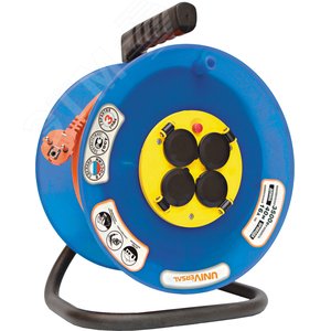 Удлинитель на катушке, степень защиты IP-44, с