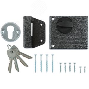 Замок накладной Зенит ЗН1-2, серебро