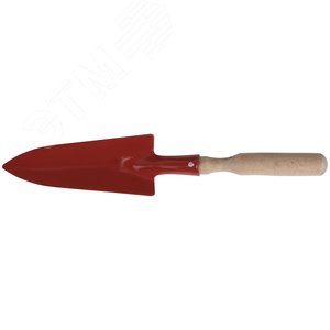 Совок посадочный с деревянной ручкой узкий