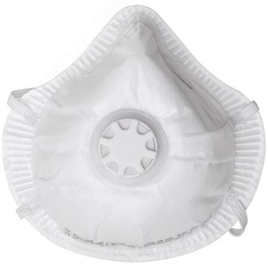Полумаска фильтрующая, FFP2, формованная, 3-х слойная, с клапаном