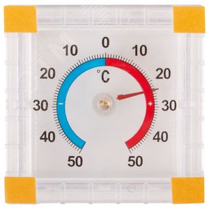 Термометр оконный биметаллический ТББ квадратный