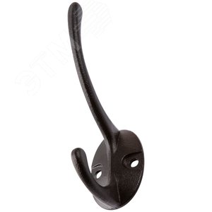 Крючок-вешалка двойной, черный