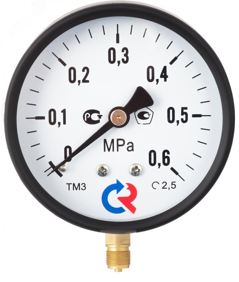 Манометр общетехнический осевой ТМ-110Т.00 0...0.6 МРа 1/8' 150C кл.2.5