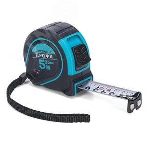 Рулетка в обрезиненном корпусе с магнитом ПРОФИ 5,0 м, 25 мм