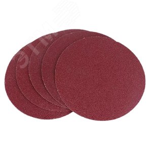 Круг шлифовальный под липучку 125 мм зерно 80 5 шт уп.