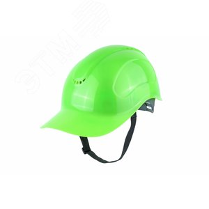 Каскетка защитная Абсолют сигнально-зеленая (ремень с креплением в 2-х точках)