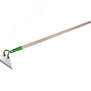 РОСТОК 90 х 50 х 1290 мм, трапециевидный профиль, нержавеющая сталь, деревянный черенок высш. сорт, мотыга (421575)