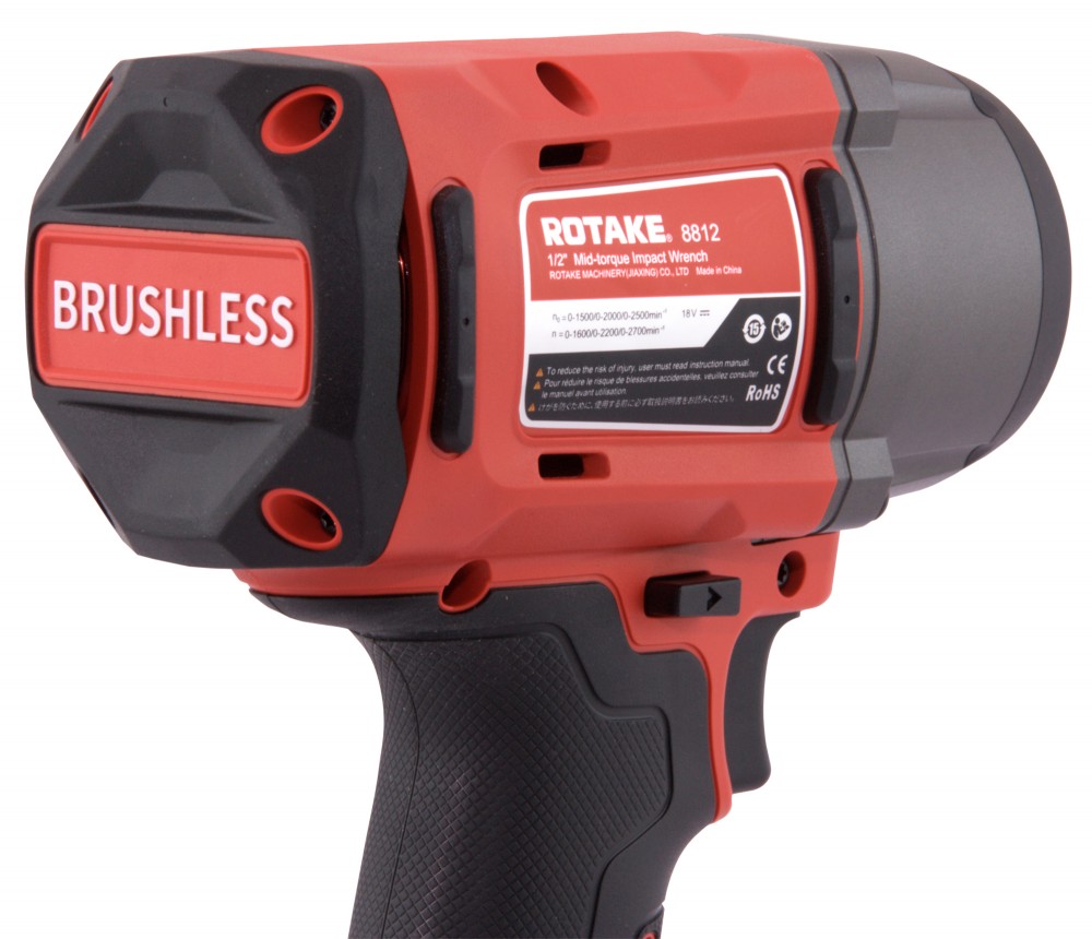 8812 (T2-40D) Гайковерт ударный аккумуляторный бесщёточный 1/2"DR, 18В, 1180 Нм