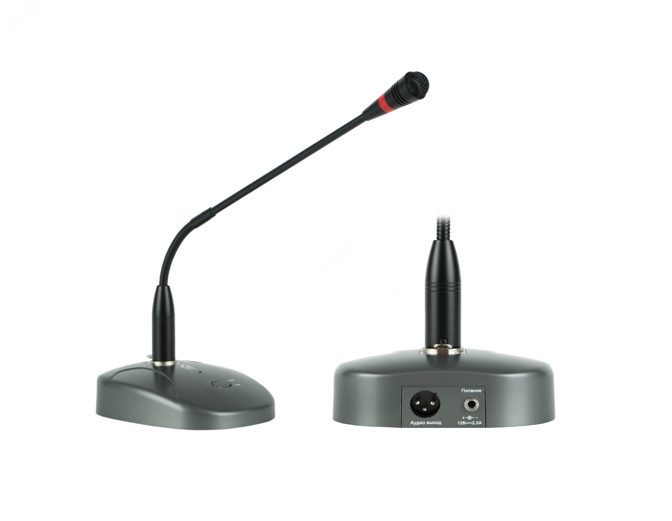Микрофон настольный, сигнал привлечения внимания, кабель 5 м