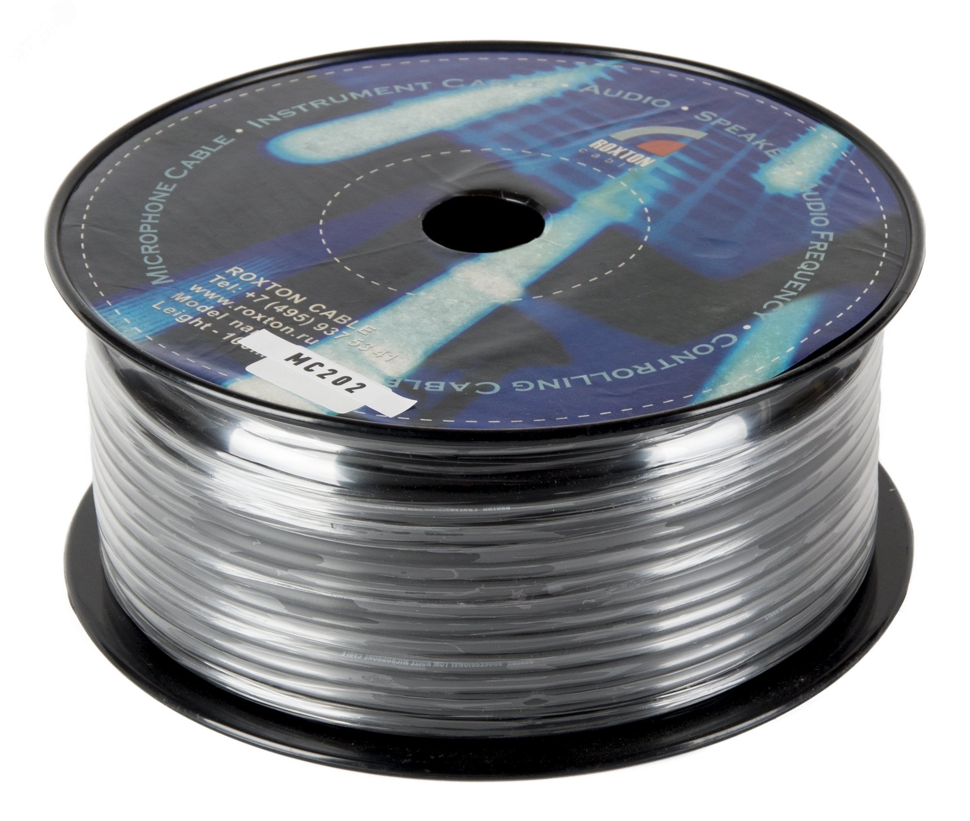 Кабель инструментальный MC202 (экранированный симметричный), диаметр 6 мм, медный экран (бухта 100 м)