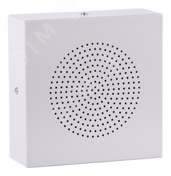 Громкоговоритель настенный, 6/3/1,5/0,75 Вт, 160х160х60 мм металлический вандалозащищенный