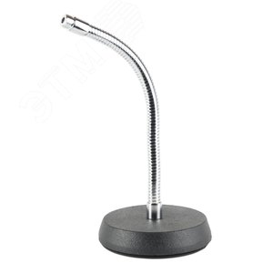 Стойка микрофонная настольная ''гусиная шея'' с утяжеленным основанием, высота 315 мм