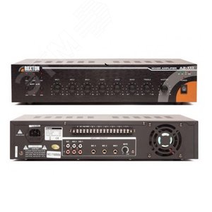 Усилитель 360 Вт, 6 зон, 10016000 Гц, 100В/70В/4-16 Ом, 1+2 микроф/2 лин входа, 1 лин выход, защита от перегрузки, КЗ