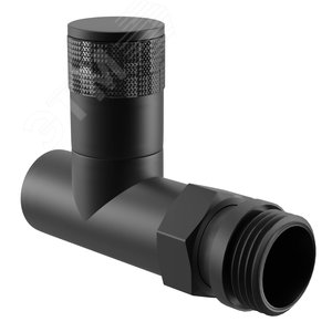 Набор дизайн-вентелей PIANO прямой 1/2' цвет      черный