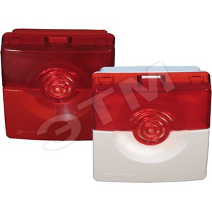 Оповещатель светозвуковой ОПОП 124-7 24В (корпус бело/красный)