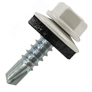 Саморез кровельный 4.8х19 по металлу RAL5021 сверло №2 шайба d=14мм с EPDM прокладкой