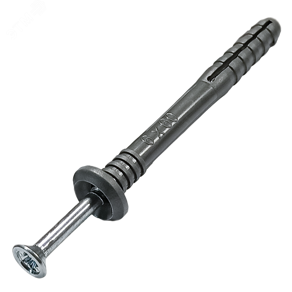 Дюбель-гвоздь 6х60 грибовидный бортик полипропилен (150шт)