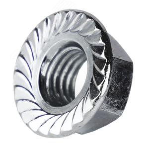 Гайка DIN6923 М8 шестигранная оцинкованная с      фланцем