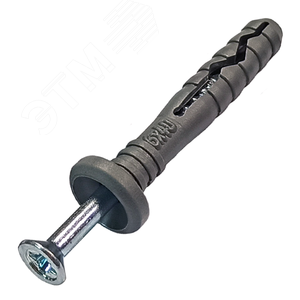 Дюбель-гвоздь 6х40 грибовидный бортик полипропилен (200шт)