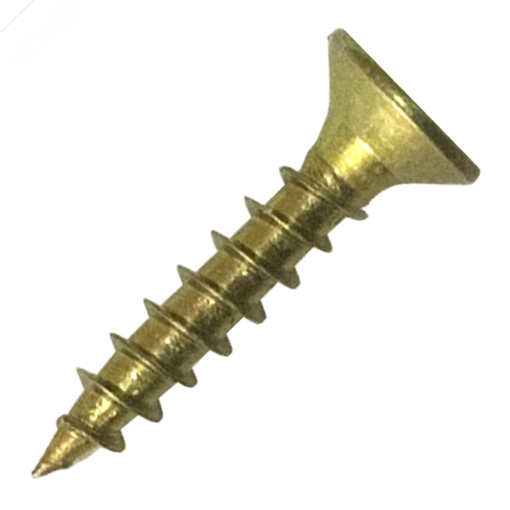 Шуруп универсальный 5х50 потайная головка желтый  цинк (3000шт)