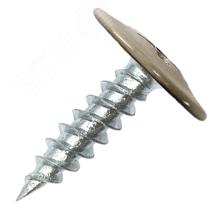 Саморез металл/металл 4.2х16 пресс-шайба острый RAL1035